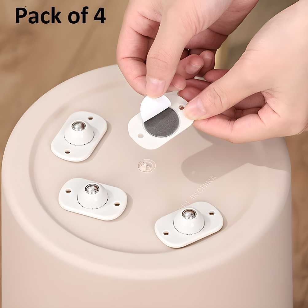 Adhesive Wheel – Mini Casters with 360° Rotation