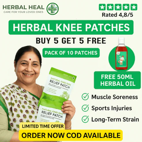 HERBAL HEAL™ Glucocare Knee Patches – Instant Pain Relief