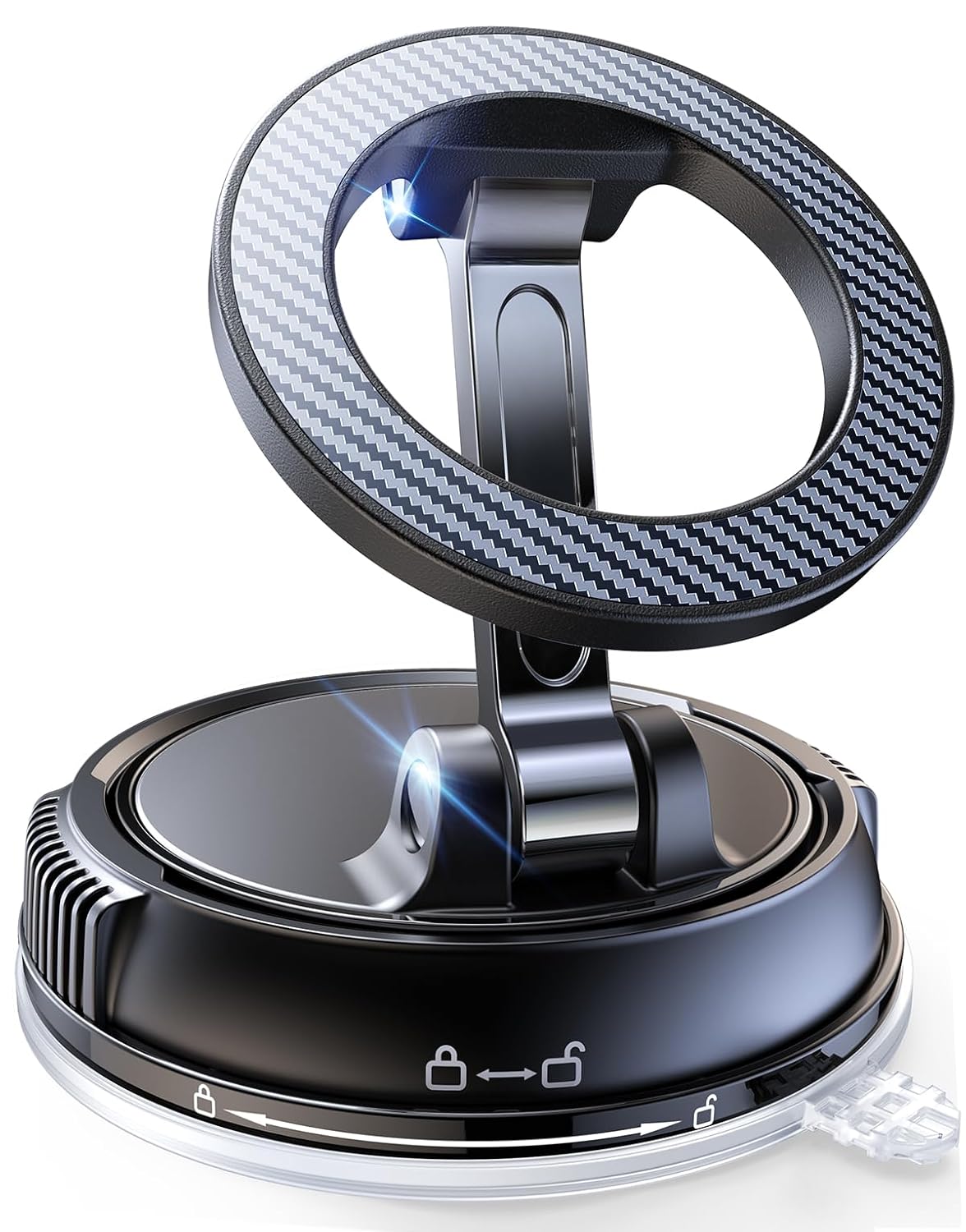 360° Adjustable & Foldable Hands-Free Suction Mount for Car